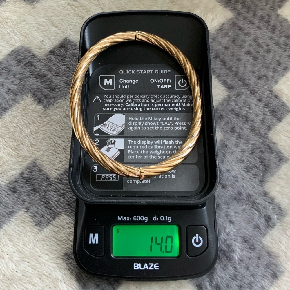 14k Gold Bangle - Picture 5 of 5